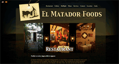 Desktop Screenshot of elmatadorrestaurante.com