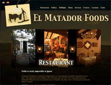 Tablet Screenshot of elmatadorrestaurante.com